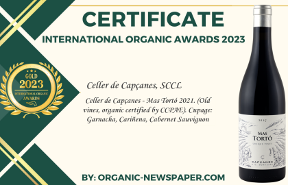 Mas Tortó ecologic international organic wine award